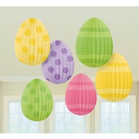 Easter Party Supplies Egg Hanging Pleated Decorations
