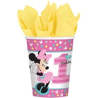 Minnie Mouse 1st Birthday Cups Pack of 8