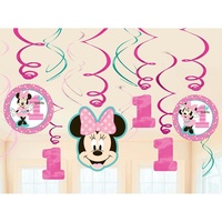 Minnie's 1st Birthday Swirl Decorations