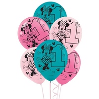 Minnie Mouse 1st Birthday Balloons 15 Pack