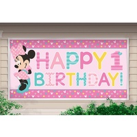Minnie Mouse 1st Birthday Giant Banner