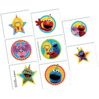 Sesame Street Party Supplies - Tattoos 1 Sheet