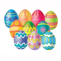 Easter Party Supplies Easter Egg Mini Cutouts 10 Pack