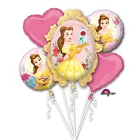 Beauty and the Beast Birthday Bouquet 5 Balloons