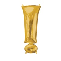 ! Exclamation Mark Gold Shaped Balloon