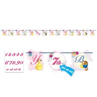Beauty and the Beast Happy Birthday Banner Add an Age