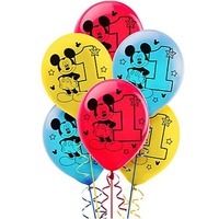 Mickey Mouse 1st Birthday Balloons 15 Pack