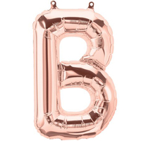 Rose Gold Letter Foil Balloon 34cm [Letter: B]
