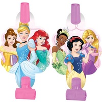 Disney Princess Party Supplies - Dream Big Blowouts with Medallions 8 Pack