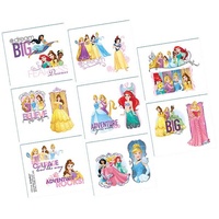 Disney Princess Party Supplies - Dream Big Tattoos 1 Sheet