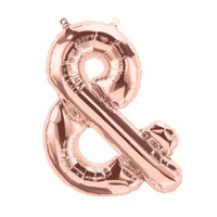 Rose Gold Symbol Foil Balloon 34cm - &