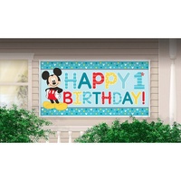 Mickey Mouse Party Supplies - 1st Birthday Giant Banner