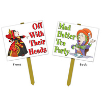 Alice in Wonderland Party Supplies - Mad Hatter Tea Party Yard Sign
