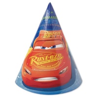 Disney Cars 3 Party Supplies Party Hats 8 Pack