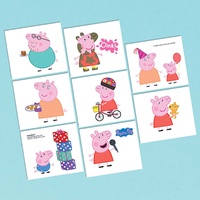 Peppa Pig Party Supplies -Tattoos 1 Sheet