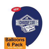V8 Supercars Party Supplies - Balloons 6 Pack