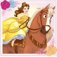 Beauty and the Beast Party Supplies - Beverage Napkins 16 pack