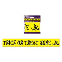 Halloween Party Supplies - Trick Or Treat Zone Party Tape