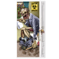 Halloween Party Supplies - Zombie Restroom Door Cover