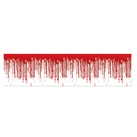 Halloween Party Supplies - Dripping Blood Plastic Panel