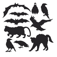 Halloween Party Supplies - Halloween Silhouettes 10 Pack