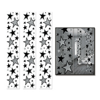 Hollywood Party Supplies - Black & Silver Party Panels 3 pack
