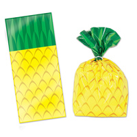 Hawaiian Luau Party Supplies Pineapple Loot Bags 25 Pack