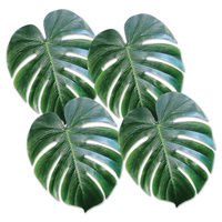 Hawaiian Luau Party Supplies Tropical Palm Leaves 4 pack