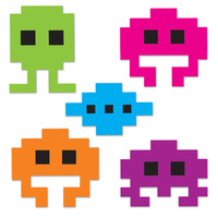 80's Party Supplies - Mini Icon Cutouts Decorations 10 pack