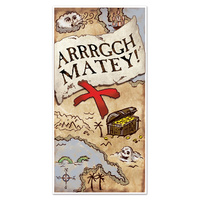 Pirate Party Supplies Treasure Map Door Cover