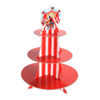 Circus Party Supplies - Circus Tent Cupcake 3 Tier Stand