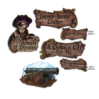 Pirate Party Supplies - Cutouts 4 pack