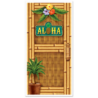 Hawaiian Luau Party Supplies Aloha Door Cover