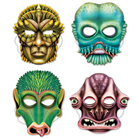 Alien Space Party Supplies - Alien Masks 4 pack