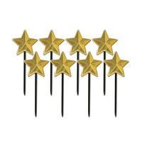 Hollywood Party Supplies - Star Cupcake Food Picks 8 pack