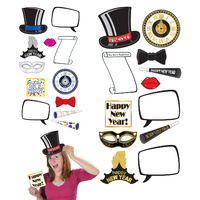 Happy New Year Party Supplies Photo Booth Props 12 Pack