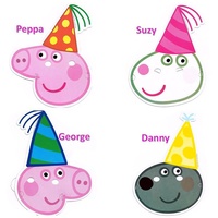 Peppa Pig Party Supplies - Masks 8 Pack
