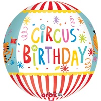 Circus Party Supplies Orbz 2 sided Circus Birthday Balloon