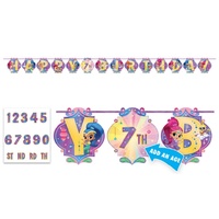 Shimmer and Shine Party Supplies Happy Birthday Banner Add an Age