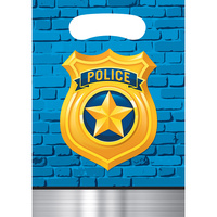 Police Party Supplies - Loot Bags 8 pack