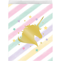 Unicorn Sparkle Party Supplies Loot Favour Treat Bags 10 pack