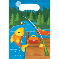 Camp Out Party Supplies - Loot Bags 8 pack