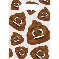 Emoji Poop Party Supplies - Loot Bags 8 pack