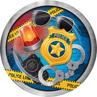 Police Party Supplies - Dinner Plates 8 pack