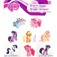 My Little Pony Party Supplies - Tattoos 1 Sheet