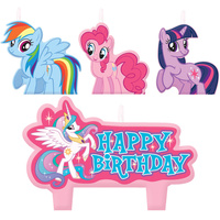 My Little Pony Party Supplies - Candles Set 4 Piece