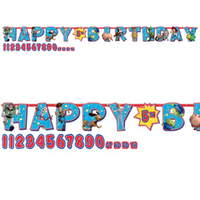 Toy Story 4 Party Supplies Happy Birthday Jumbo Add an Age Letter Banner
