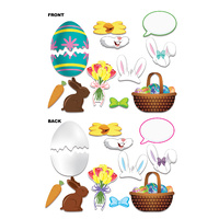 Easter Party Supplies Photo Booth Props Fun Signs 12 pack