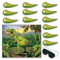 Dinosaur Party Supplies - Pin The Tail On The Dinosaur Game