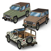 Jungle Safari Party Supplies - 3-D SUV Centerpieces